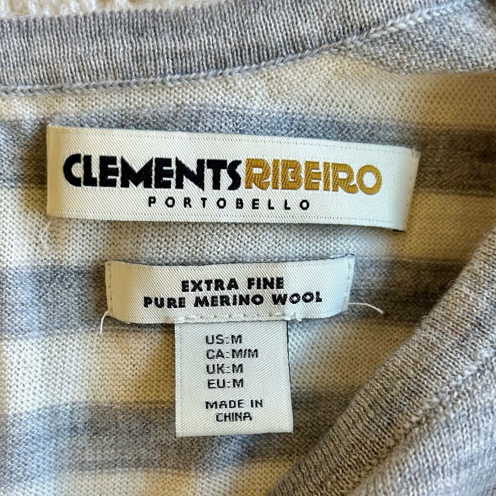 Clements Riberio knit sweater polka dot merino wool soft academia preppy soft M - Picture 9 of 9